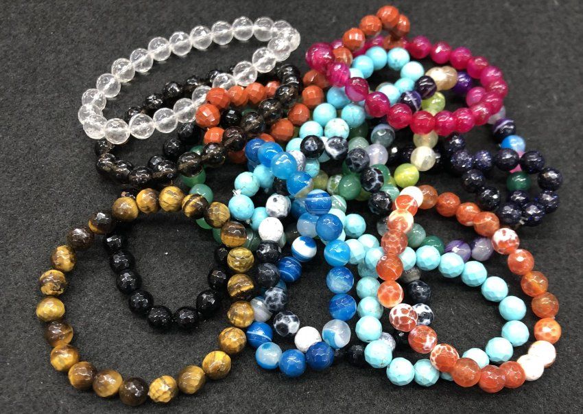 pulseras facetadas 8mm 12 euros