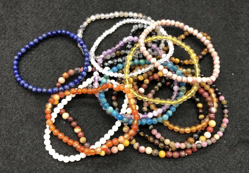 pulseras bola lisa 4mm 6 euros