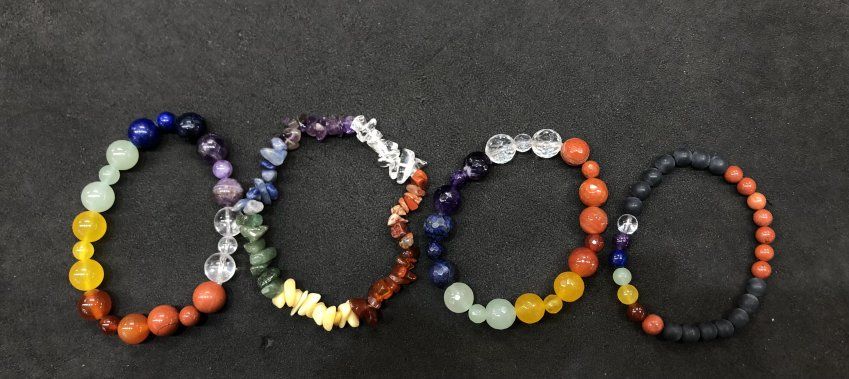 pulseras chakras goma