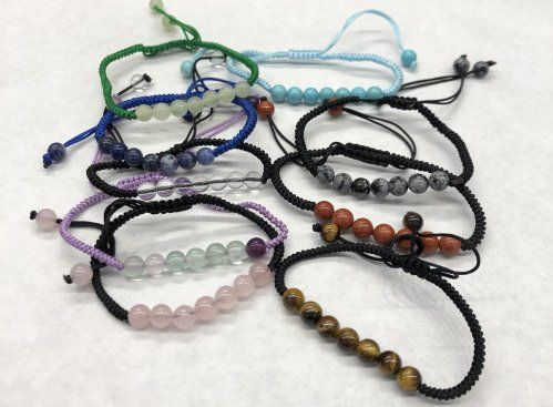 pulseras mineral colores